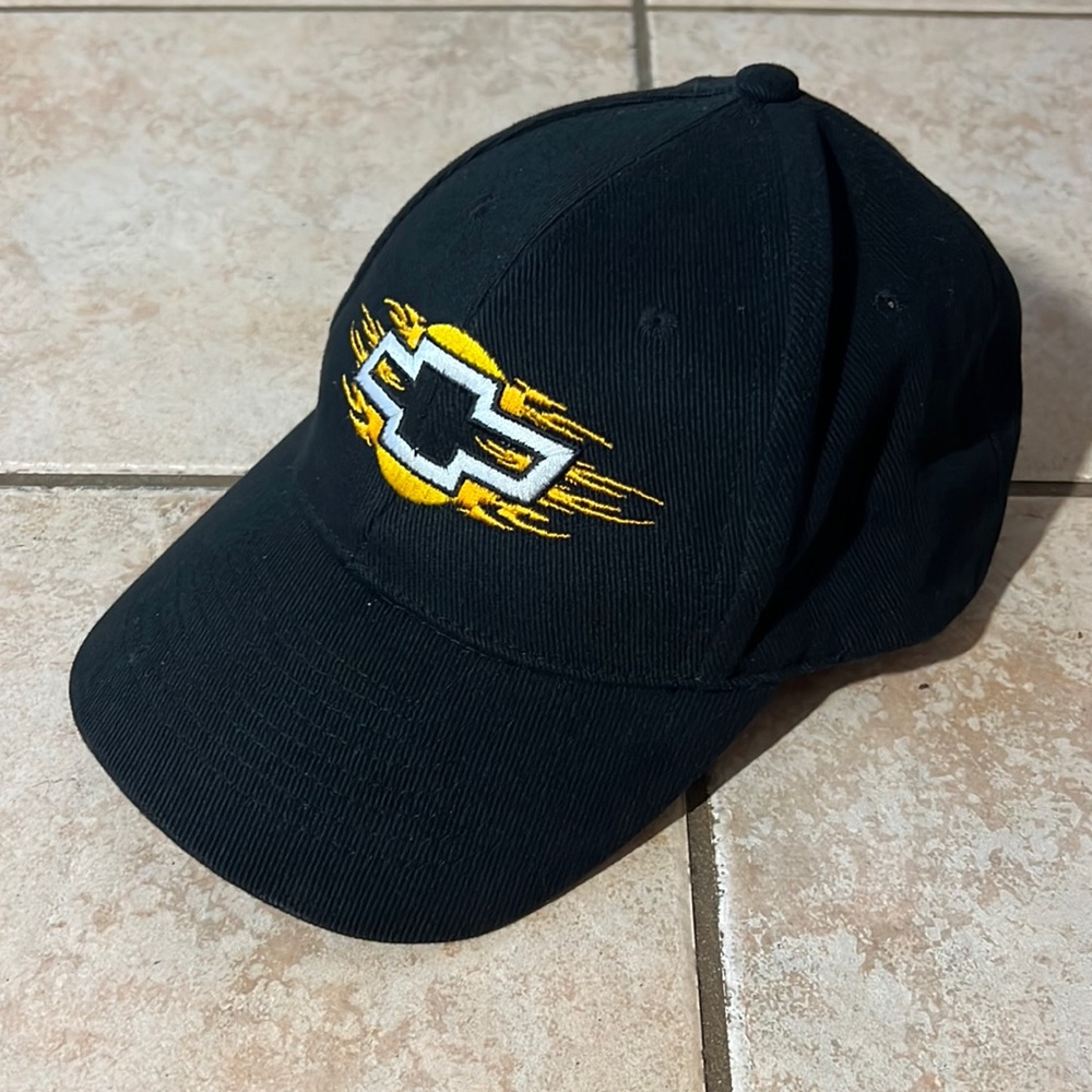 2000s Hot Rods‎ Plus Chevrolet Chevy Hat Black Embroidered Adjustable Velcro